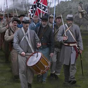 1/72 Confederates On March Gettisbu Strelets