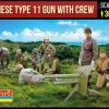 1/72 Jap Type 11 Gun With Crew Strelets