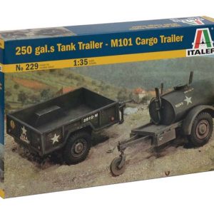 1/35 250 Gal.S Tank Trailer And M101 Car Italeri 229 Italeri