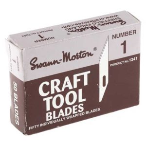 Flat Scalpel Blade, No.1, 50Pk 1241 Swann Morton