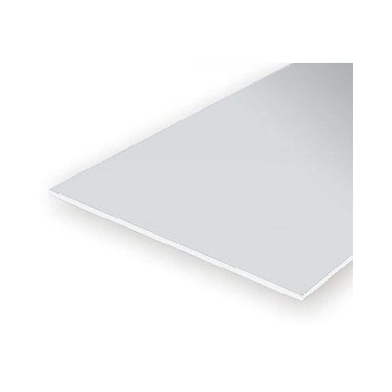 2pk 300X150X1.0mm White Sheet Styrene Evergreen