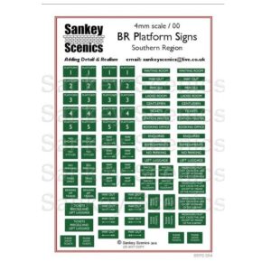 00Gauge Br Platform Signs Sreg Sankey Scenics