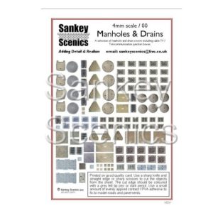 00Gauge Manholes & Drains Sankey Scenics