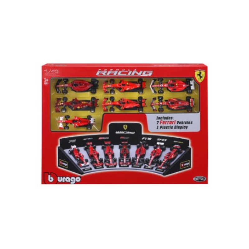 1:43 FERRARI DELUXE GIFT SET WITH DISP STAND!