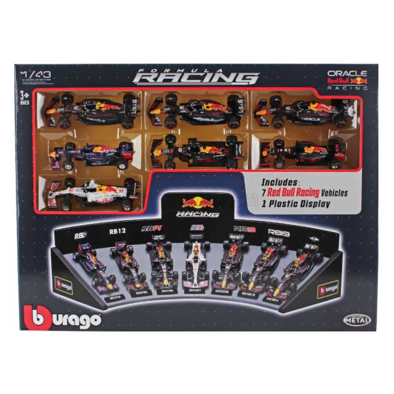 1:43 RED BULL DELUXE GIFT SET WITH DISP STAND!